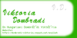 viktoria dombradi business card